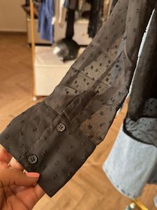 Elegant Black Button-Up Top