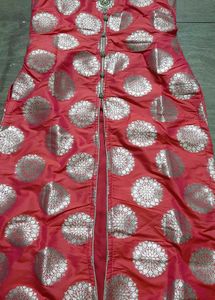 Top And Skirt Banarsi With Heavy Hand Work