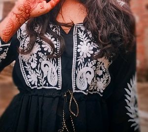 A Georgette Black Tunic