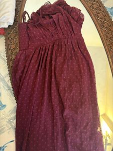 Elegant Burgundy Maxi Dress