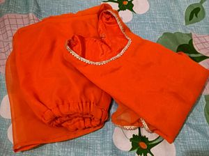 Vibrant Orange Garara Salwar Kameez✨
