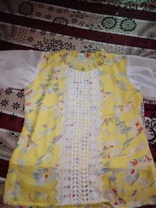 Floral Yellow Top