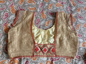 Red Saree With Blouse