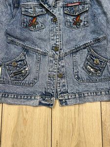 Retro Bubuhong Denim Jacket