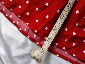 SHEIN Confetti Heart Print Flounce Sleeve Dress