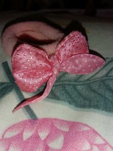 Pink Floral Hair Tie