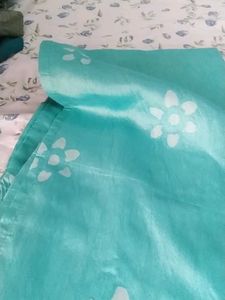 Women&#39;S Cotton Mirror Work A-Line Kurta &amp; Dupatta