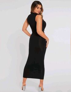 Women Bodycon Black Midi/Calf Length Dress