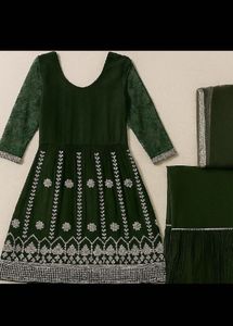Elegant Green Anarkali Suit