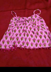 Cute Floral Print Night Suit