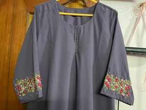 Mauve Goergette A Line Dress