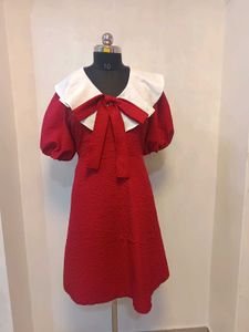 Red Dress with Bow