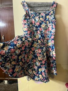 Floral Print Sleeveless Dress