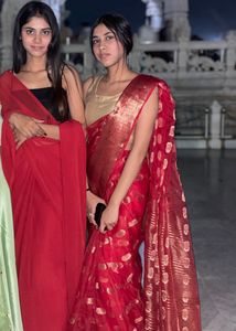 The Classy Red Saree