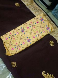 New Saree With Blouse