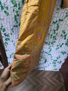 Mustard Yellow Embroidered Kurta