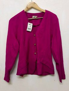 Trendy New Vintage Magenta Blazer