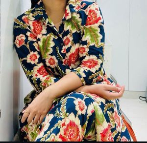 Floral Print Kurta Set
