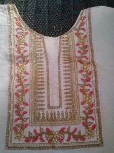 Embroidered Ethnic White kurti