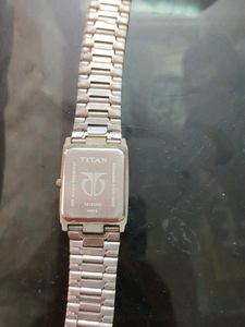 Titan Rose Gold Watch With Silver Dail