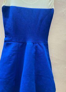 White Blue Dress
