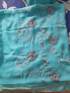 Kurta Set With Patiala Salwar And Heavy  Duptta