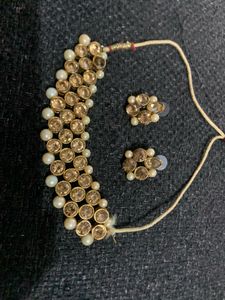 Pearl &amp; Stone Necklace Set