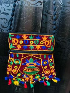 Embroidered Crossbody Bag