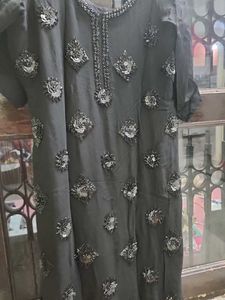 Beaded Black Top