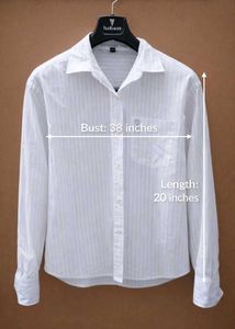 H&amp;M DiVIDED Classic Shirt! Grey Stripped