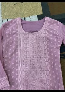Pink Lucknowi Kurti