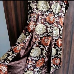 Satin Globus Y2K Pleated Floral Mini Dress ❤️