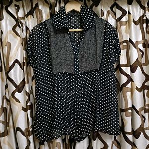Y2k Dotted Shirt 🖤