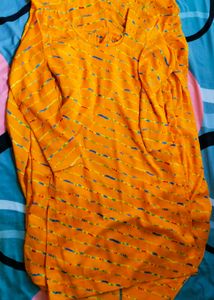 Mustard Kurta Set