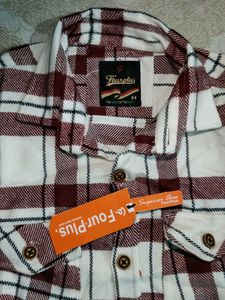 Flannel Plaid Shirt Winter Size - M