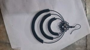 Hoop Earrings with Floral Detail