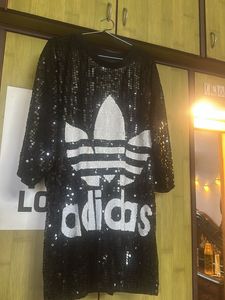 Black Sequence Adidas Dress