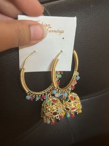 Fashionable Jhumka Hoop Earrings