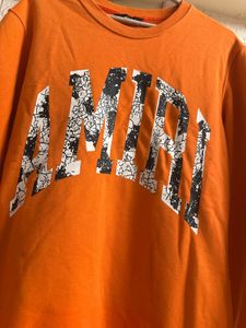 Orange Amiri Bandana Logo Sweatshirt In Oragne