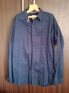 Stylish Blue Patterned Shirt