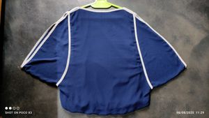 Navy Blue Embellished Blouse