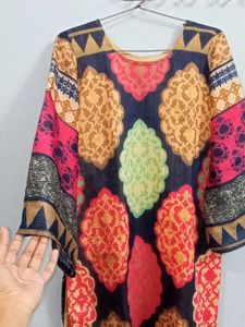 Printed  Kurta For Jeans Multicolour