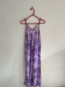 Floral One String Long Maxi Dress