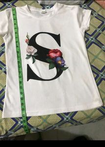 White S Letter TShirt Never Worn