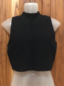 Basic Black High Neck Tank
