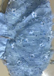 Cute Blue Flower Dress