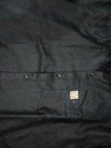 Linen Club XL Black Shirt