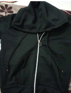 Black Zip-Up Hoodie