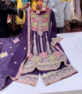 Heavy Foux Georgette Pakistani Suite