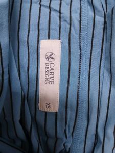 Blue Strips Long Skirt💙
